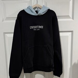 Overtime New York Kids Black and Gray Hoodie